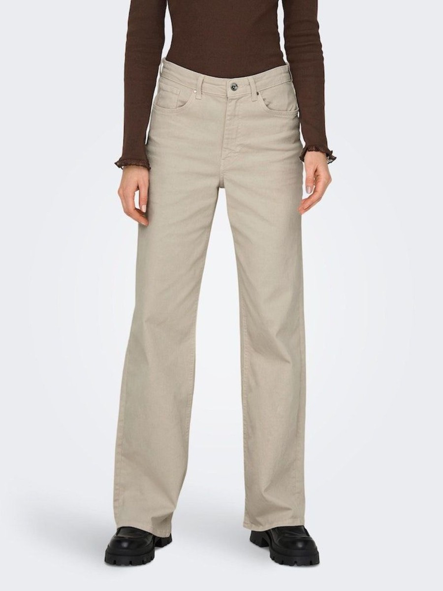 Zebra a Puà Onljuicy Hw Wide Leg Dnm Rea Noos Ecru Jeans
