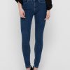 Zebra a Puà Onlpower Mid Push Up Sk Jea Re Dark Blue Denim Jeans